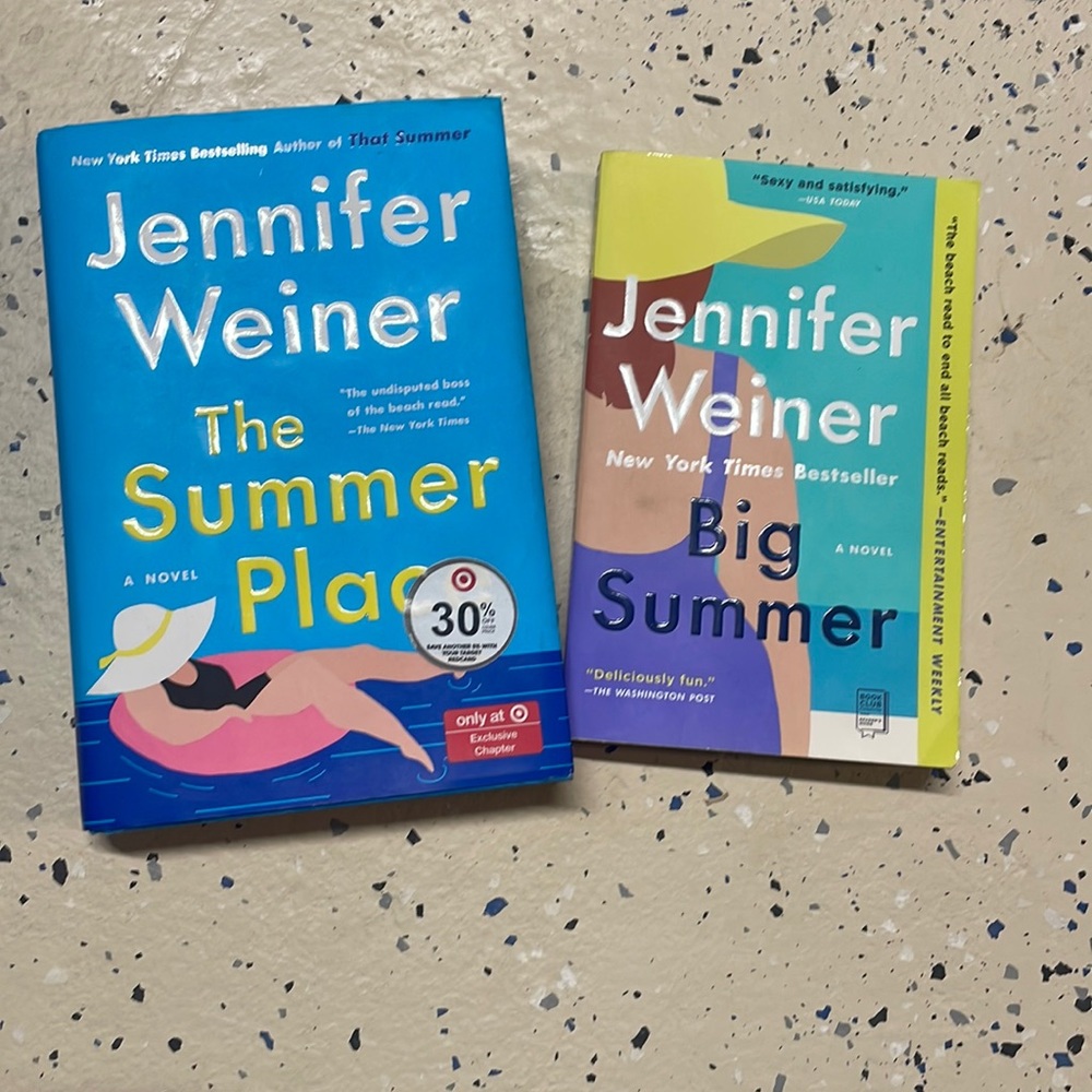 Jennifer Weiner books (2) One hard cover, one paper back